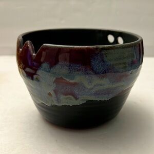 Hand Made Chopstick Pottery Bowl Beautiful Glaze